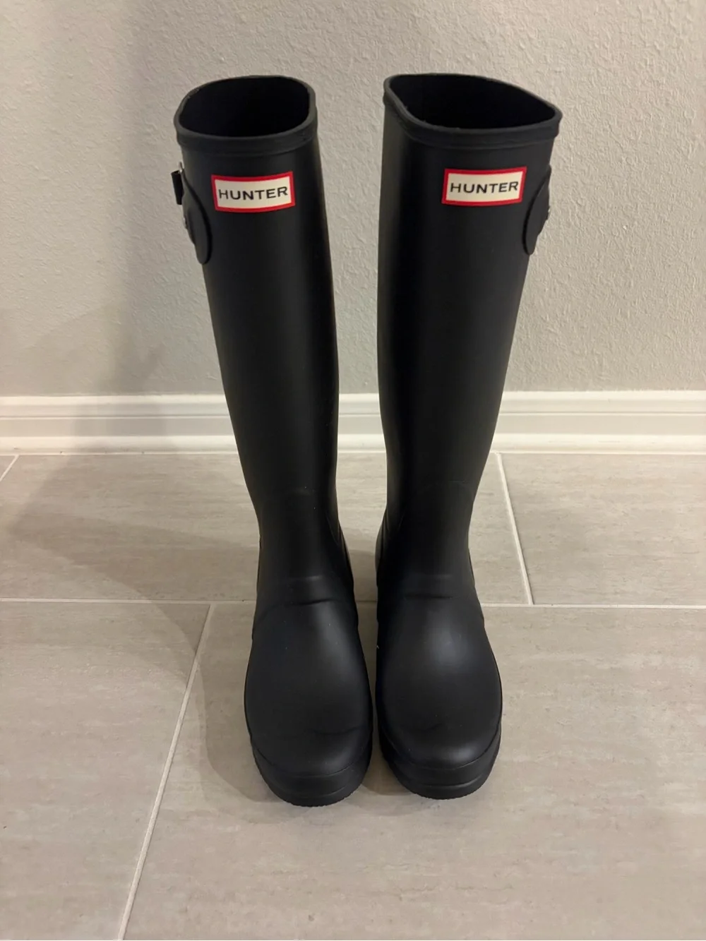 Women's Tall Black Waterproof Rain Boot